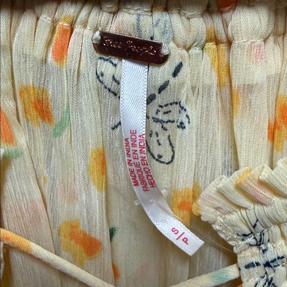 NWOT Free People Morning Mist Maxi Skirt Set- Sweet Yellow Combo - Picture 11 of 11